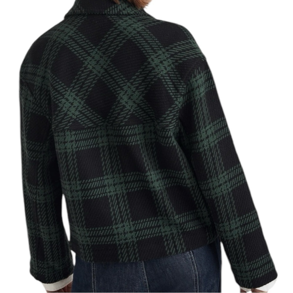 New with tags Madewell Flannel Boxy Shirt-Jacket in Plaid Size: Medium - Picture 5 of 10